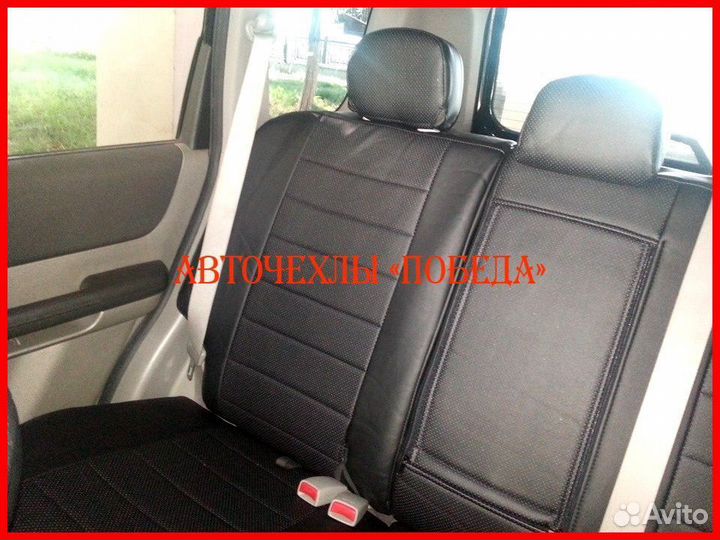 Чехлы Nissan X-Trail T30 из экокожи чёрные Классик