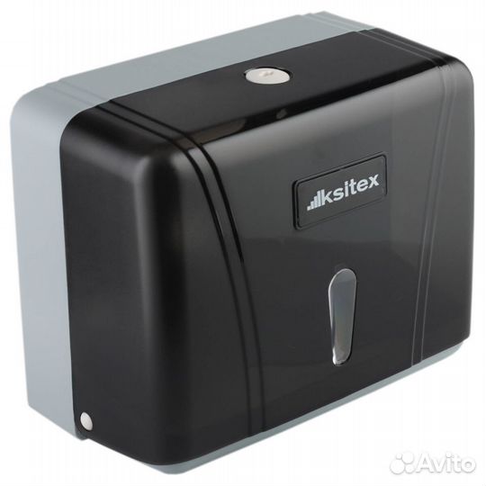 Диспенсер для бумажных полотенец в листах черный