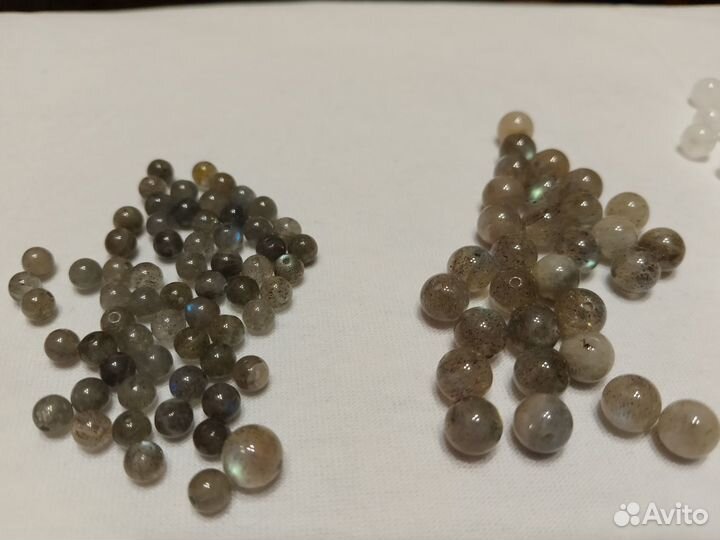 Бусины лунный камень лабрадорит