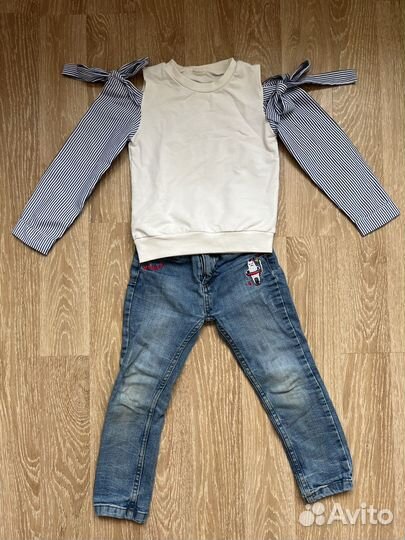 Вещи пакетом на девочку 98 104 110