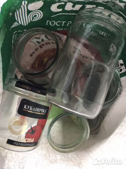 Банка стеклянная. Ёмкость от 0,01 до 3 л