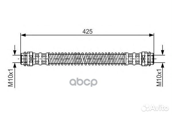 1 987 476 330 шланг торм. зад Audi Q7, VW Tour