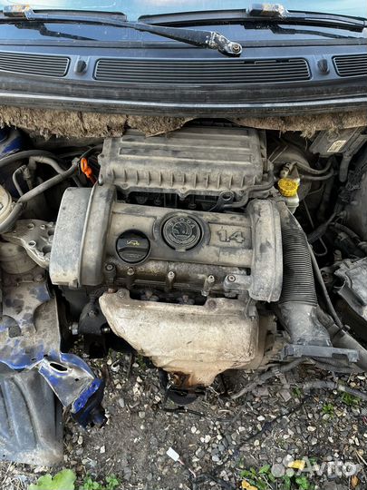 Двигатель BXW 1.4 Skoda Praktik Fabia 2 80 т.км