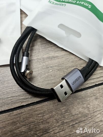 Магнитный зарядный USB-кабель Type-C Ugreen