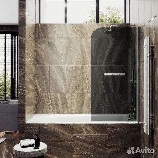 Шторка для ванны поворотная на монопетле MaybahGla