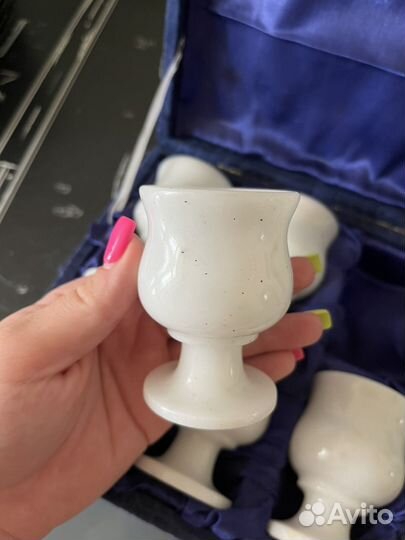 Подарочный набор рюмок из натуралтного камня