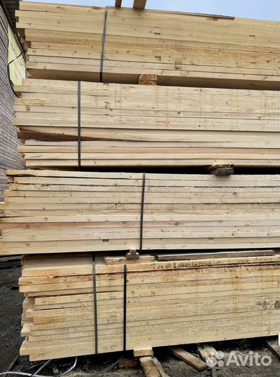 Доска обрезная 40х200х6000