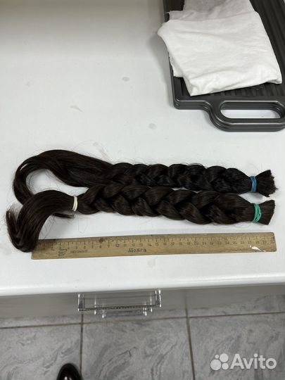 Волосы натуральные срез