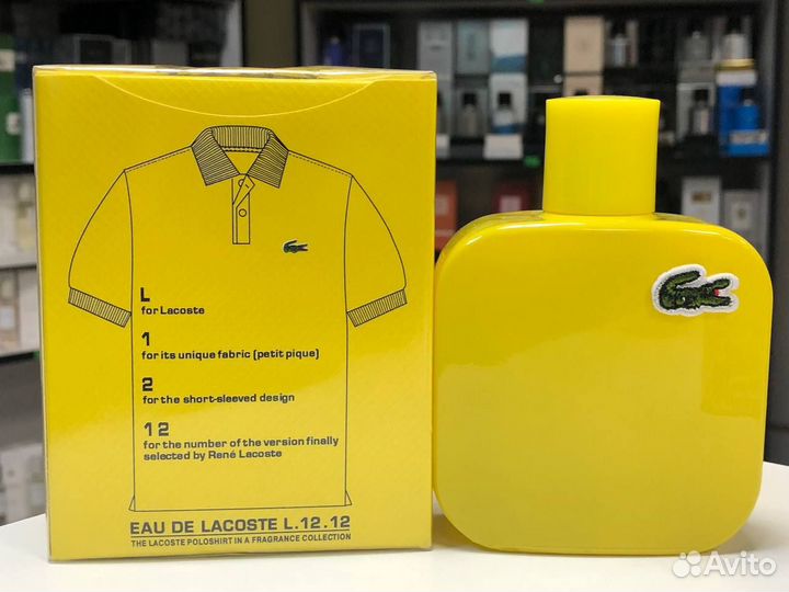 Мужской Lacoste Eau DE Lacoste L12.12 Jaune-Optimi