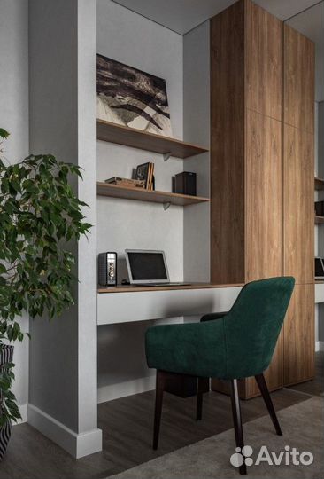 Рабочая зона у окна на заказ, мдф