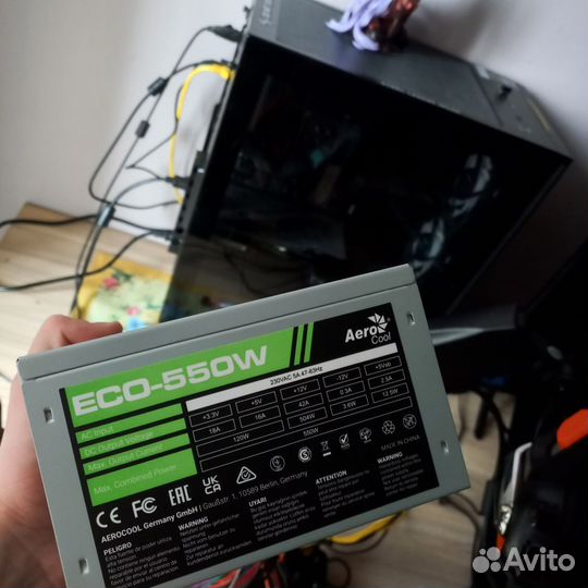 Блок питания aerocool 550w