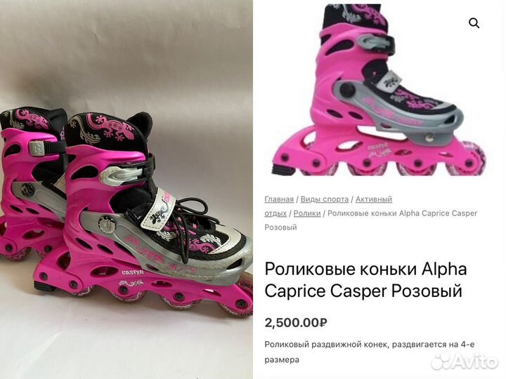 Раздвиждые Роликовые коньки Alpha Caprice Casper