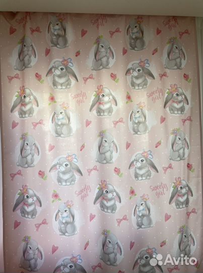 Покрывало и шторы детское любимая доченька