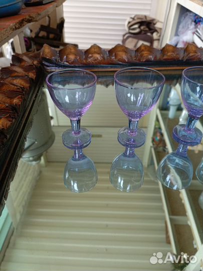 Бокал александритовое стекло, хамелеон