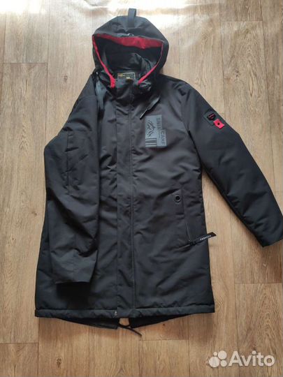 Парка плащ мужской