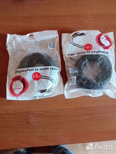 Кабель с hdmi to display port 7.5 м