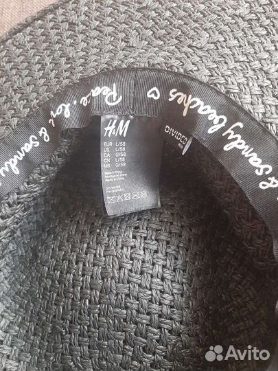 Шляпа женская летняя черная