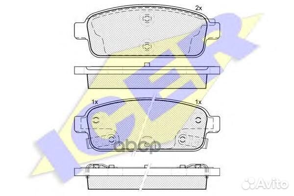 181943 колодки дисковые задние Opel Astra, Che