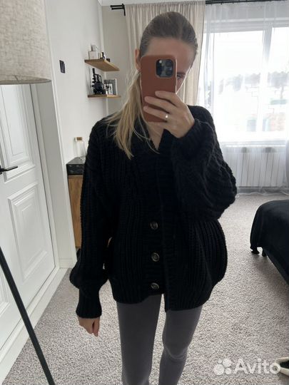 Кардиган черный aim clo