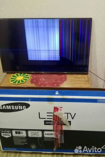 Телевизор samsung LED 40, разбит экран