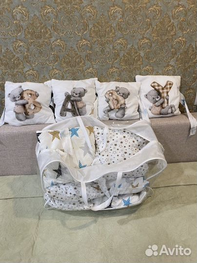 Бортики в детскую кроватку бу