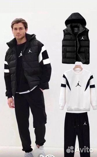 Спортивный костюм мужской+жилет Nike