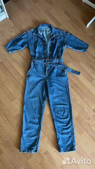Джинсовый комбинезон женский 42