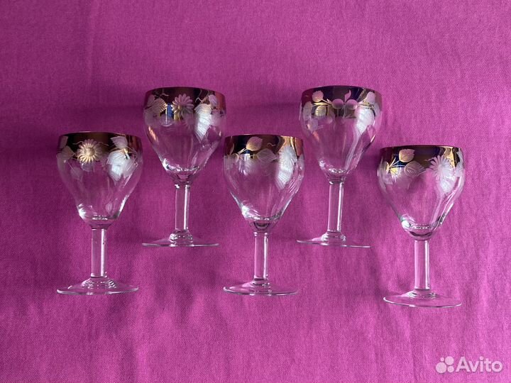 Бокалы для вина 5 штук