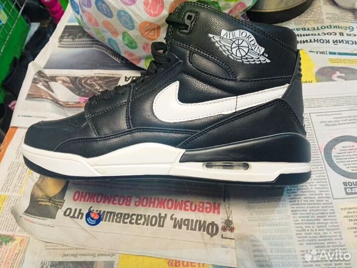 Кроссовки черные зимние мужские