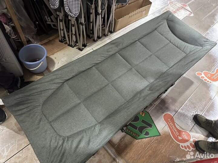 Раскладушка кровать туристическая с матрасом