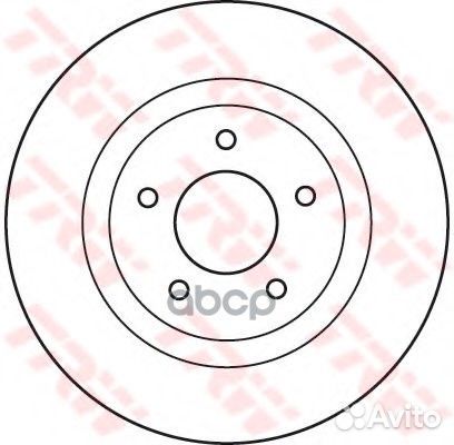 Диск тормозной nissan qashqai/X-trail/juke 07