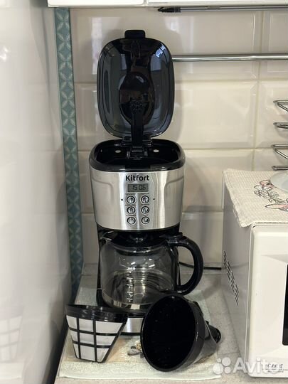 Кофеварка капельная kitfort новая