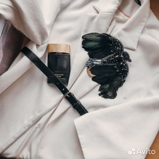 Брошь из бисера Птица Феникс