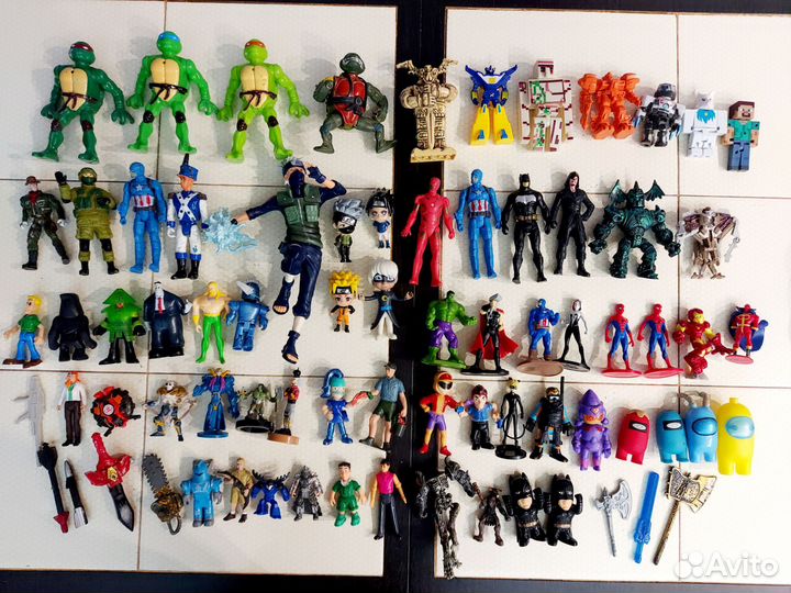 Игрушки Фигурки 67 шт Пакетом