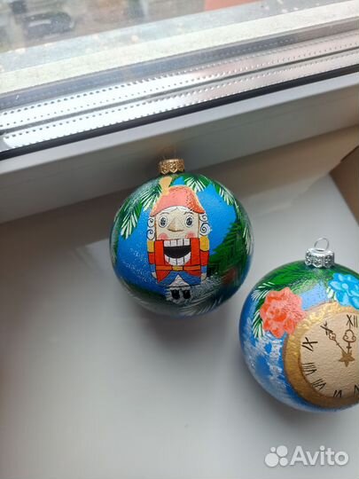 Ёлочные шары ручная работа. Набор