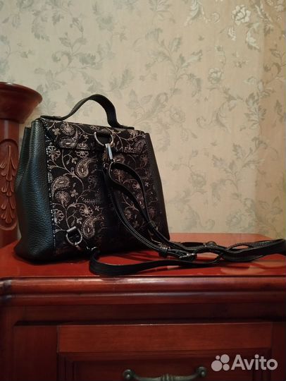 Сумка-рюкзачек, натуральная кожа