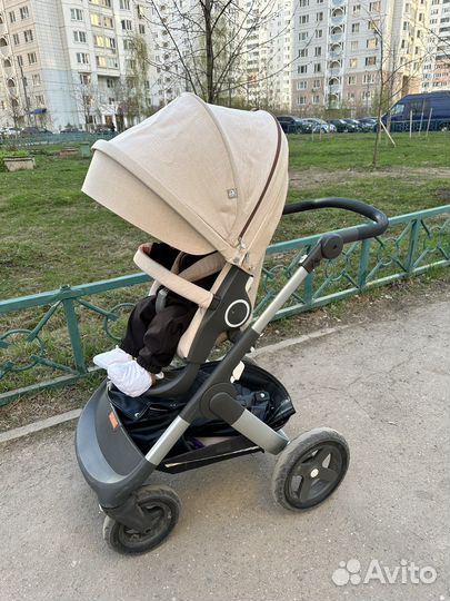 Коляска stokke trailz 3 в 1 и переноска в подарок