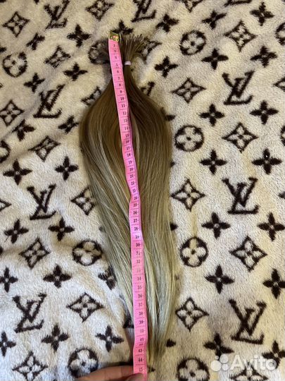 Волосы для наращивания 45 см омбре