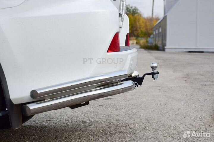 Тсу съемный квадрат с нерж накладкой toyota LC