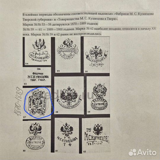 Тарелка т-во Кузнецова