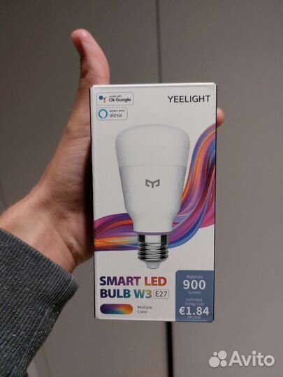 Умная лампочка Xiaomi Yeelight Smart LED Bulb W3