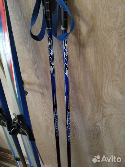 Лыжи беговые Skilom+палки+ ботинки