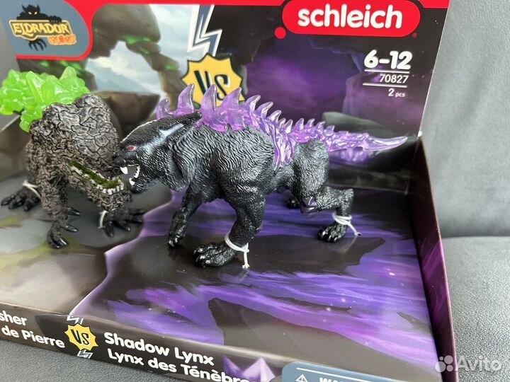 Новый Schleich Eldrador 70827 Shadow Lynx vs. Rock