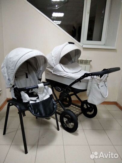 Коляска Aroteam Cocoline 2в1 (3в1) светло-бежевая