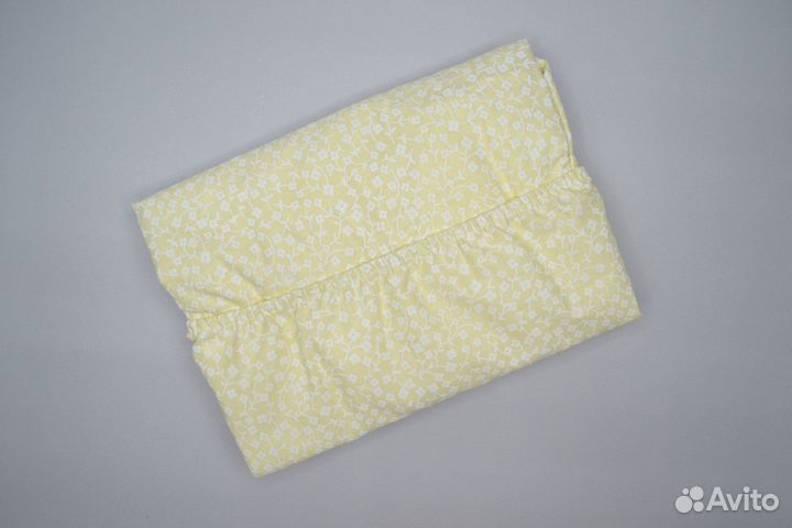 Простынь на резинке, поплин, новая
