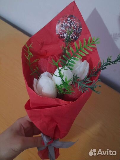 Букет цветов из мыла