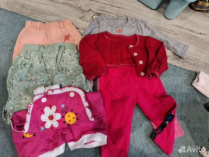 Вещи на девочку пакетом 68-80
