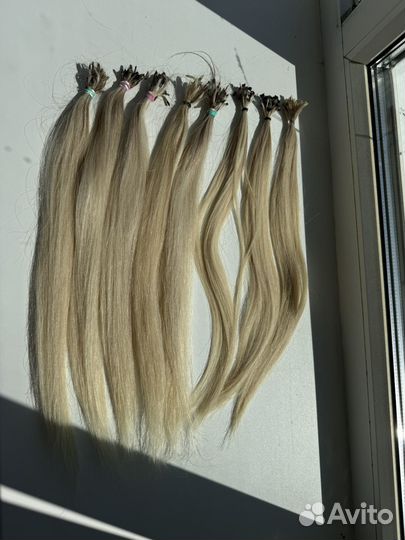 Волосы для наращивания блонд wowvolosy