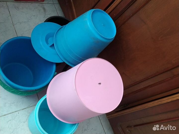 Вёдра пластиковые, от 4-7 литров