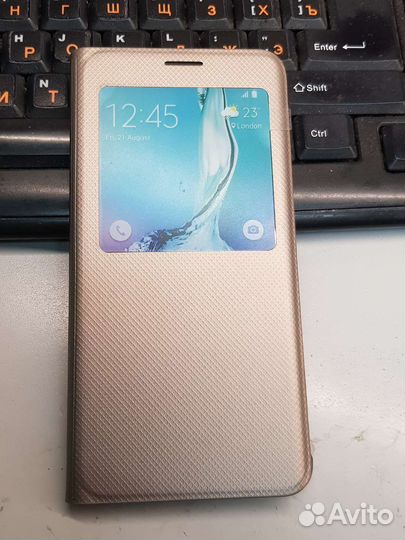 Ориг.Чехол S-View Cover для Samsung S6 Edge Plus